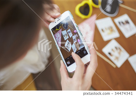 Commemorative photo of baby shower 34474341