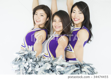 決定姿勢的啦啦隊員 34474455