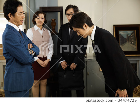 Showa office worker landscape Showa office worker landscape 34474729