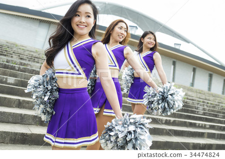 啦啦隊微笑姿勢 啦啦隊微笑姿勢 34474824
