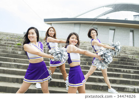 Cheerleading dance smile 34474826