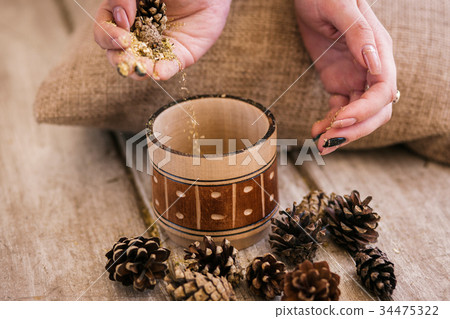 Homeopathic healthy medicine preparation closeup 34475322