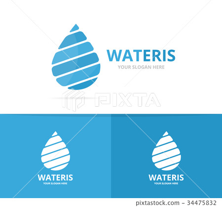 Vector of water drop logo combination. Oil and Vector of water drop logo combination. Oil and 34475832