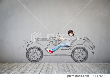 Child pretend to be businessman 34476580