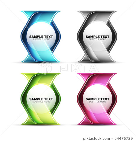 Glass glossy shiny hexagon web elements Glass glossy shiny hexagon web elements 34476729
