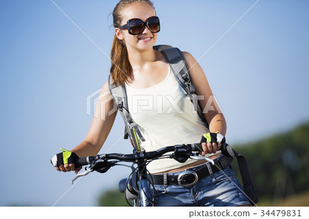 Summer bike walk Summer bike walk 34479831