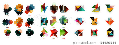 Mega collection of abstract infographic paper 34480344