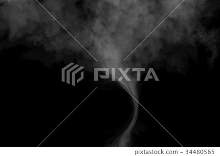 Fog or Smoke effect on black Background 34480565
