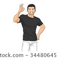 Men who make an OK mark 34480645