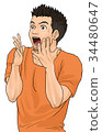 Surprised surprised men 34480647