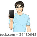 A man with a smartphone 34480648