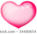Transparent heart balloons 34480654