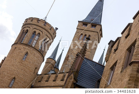 View of famous Hohenzollern Castle 34481628