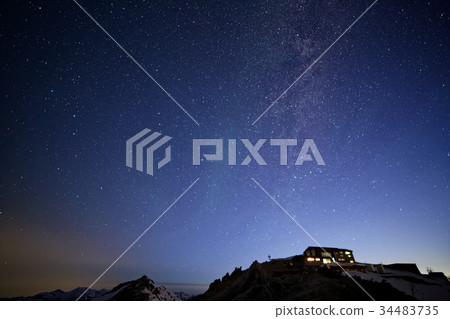 Northern Alps · Mt. Mt. and Northern Starry Sky 34483735
