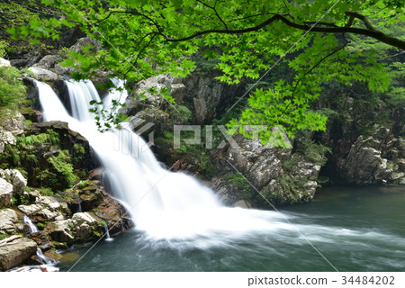 Sandankyo Sandan Waterfall Hiroshima Prefecture Sandankyo Sandan Waterfall Hiroshima Prefecture 34484202