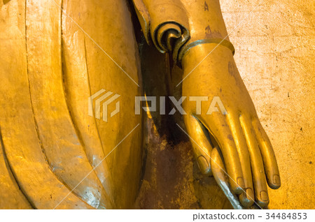 Hand of ancient buddha 34484853