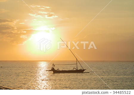 Nusa Dua的早晨在巴厘島 34485522