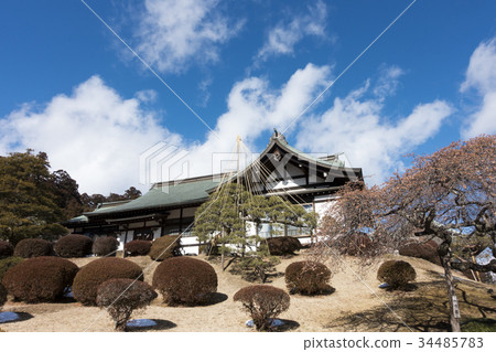 The god of agriculture guardian "Shiwahiko Shinto Shrine" in the grounds of Aoi Shinto Shrine that passes through The god of agriculture guardian "Shiwahiko Shinto Shrine" in the grounds of Aoi Shinto Shrine that passes through 34485783