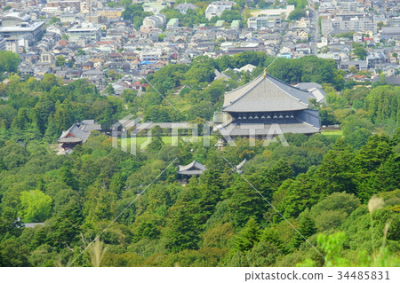 Todaiji Temple 3俯瞰Wakasasan Todaiji Temple 3俯瞰Wakasasan 34485831