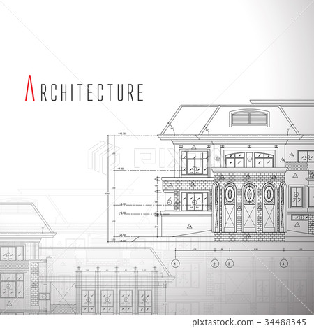 Vector illustration of house on white background. Vector illustration of house on white background. 34488345
