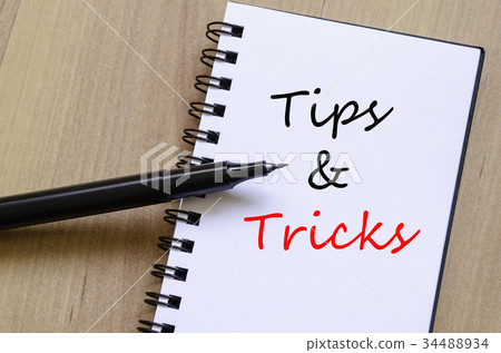 Tips and tricks concept Notepad Tips and tricks concept Notepad 34488934