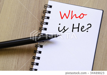 Who is he concept Notepad Who is he concept Notepad 34489023