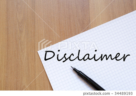 Disclaimer concept Disclaimer concept 34489193
