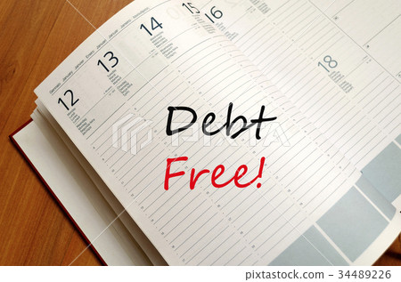 Debt Free Concept Debt Free Concept 34489226