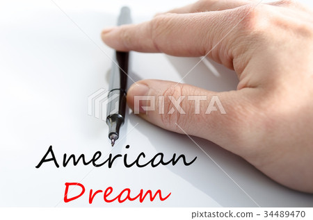 American dream text concept American dream text concept 34489470