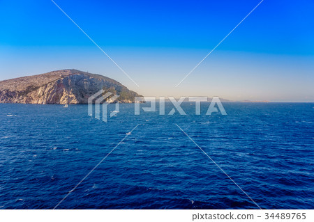yacht near Sardinia island yacht near Sardinia island 34489765