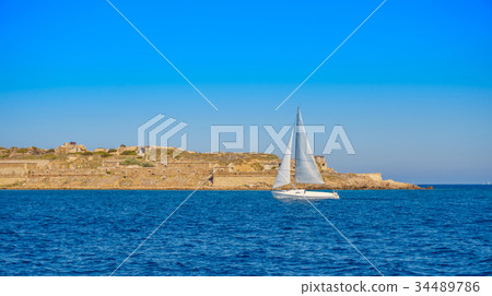 yacht near Sardinia island 34489786