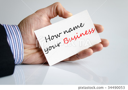 How name your business Text Concept 34490053