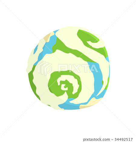 Earth planet cartoon vector Illustration Earth planet cartoon vector Illustration 34492517