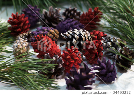 Close up of nature winter decoration 34493252