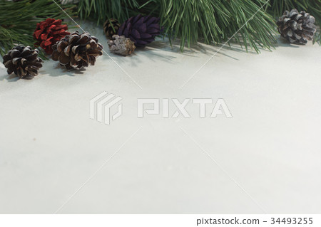 Winter background of festive decoration Winter background of festive decoration 34493255