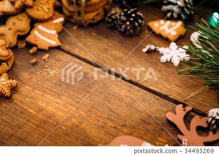 Christmas and New Year holiday background Christmas and New Year holiday background 34493269