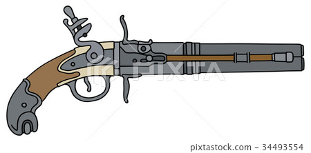 Vintage percussion handgun 34493554