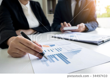 Administrator business man financial inspector and secretary mak 34497410