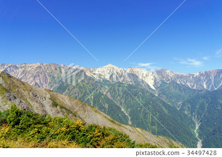 View of Hakuba Mountain Range from Hakuba Happo Onee 34497428