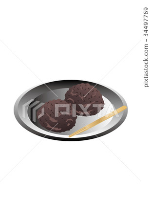 Today's sweets rice ball 34497769
