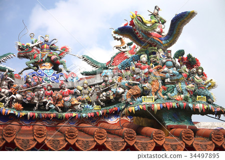寺廟屋頂裝飾 34497895