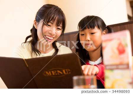 Menu at the family restaurant 34498093