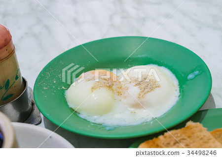 Singapore Breakfast Kaya Toast, Coffee bread Singapore Breakfast Kaya Toast, Coffee bread 34498246