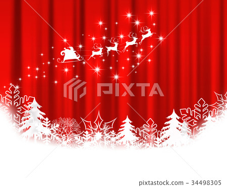 Christmas Santa Claus fir tree Christmas background snowflake 34498305