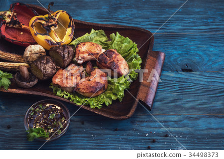 Grilled pork meat Grilled pork meat 34498373