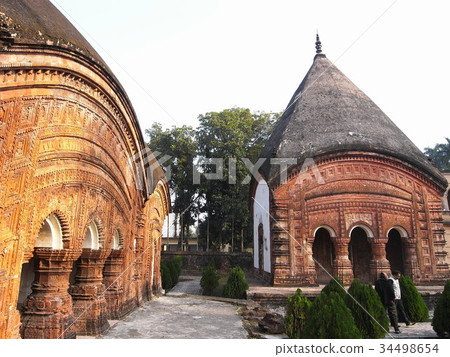 Anik Temple and Small Govinda Temple in Putia, Bangladesh 34498654