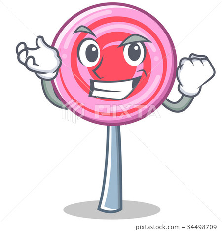 Successful cute lollipop character cartoon 34498709