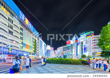 Scenery in front of Ikebukuro station east exit station Scenery in front of Ikebukuro station east exit station 34499440
