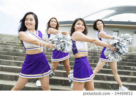 啦啦隊舞蹈的笑容 34499852
