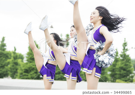啦啦隊前踢 34499865